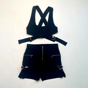 Fashion Nova Bandage Black Set